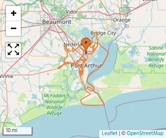 Area schools map